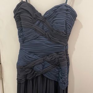 Navy and black long dress